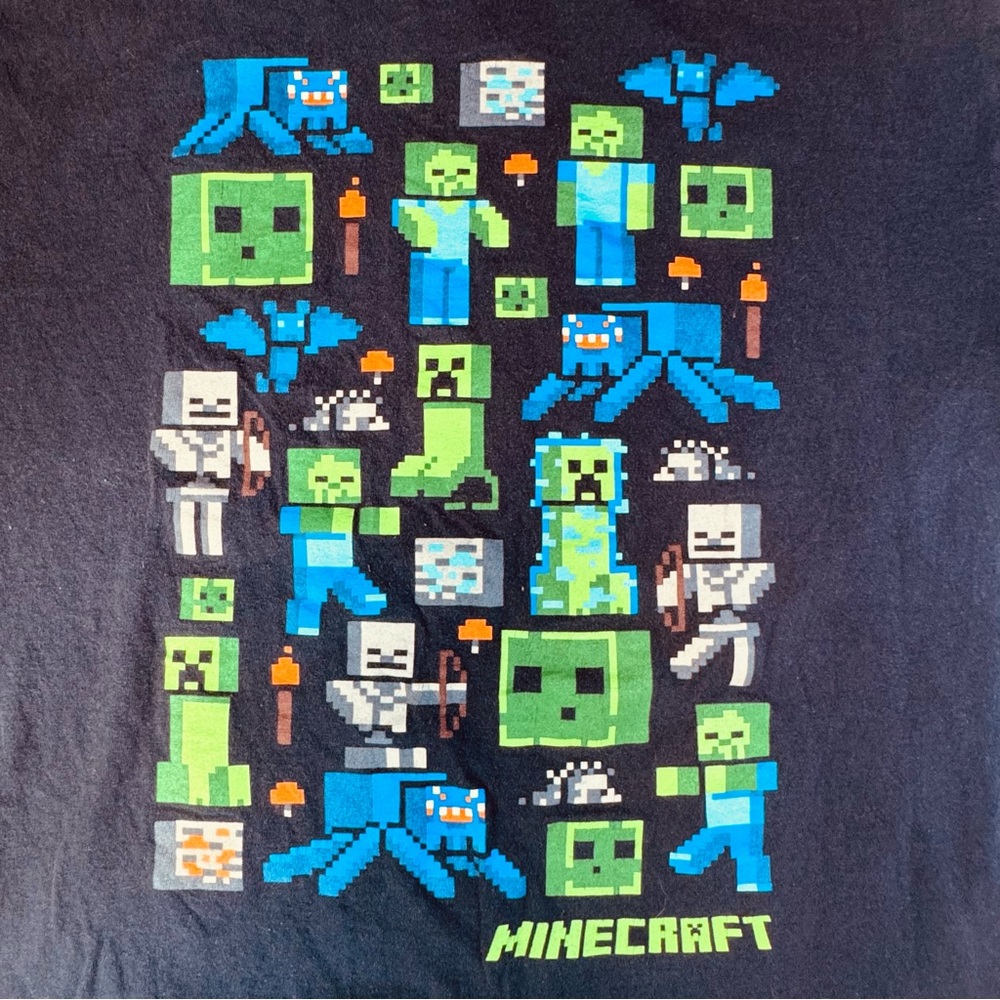 Minecraft Graphic T-Shirt – Kids XL (2020 Mojang / JINX) - Picture 5 of 10